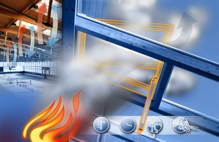 Системы GEZE для вывода продуктов горения из здания