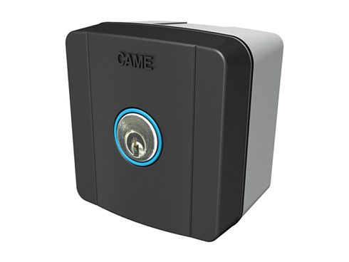 Купить ключ-выключатель накладной CAME SELC1FDG с синей подсветкой с доставкой и установкой в Темрюке