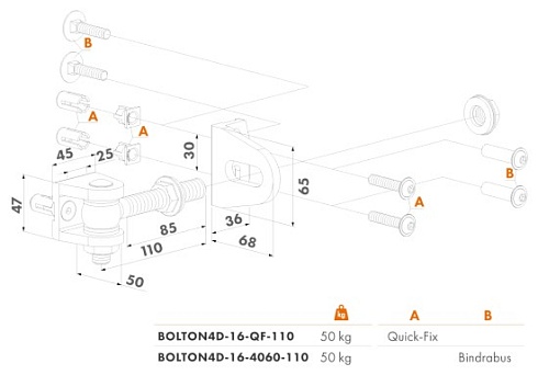 Купить Прикручиваемая петля Locinox (Бельгия) BOLTON4D-16-QF — для калитки и ворот в Темрюке
