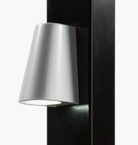 Заказать Элегантное LED-освещение Locinox (Бельгия) TRICONE для ворот, цвета zilver и 9005 (черный) в Темрюке